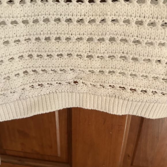 Hollister Women's White Easy Crochet-Style Crew Sweater Size XXL - Picture 11 of 15